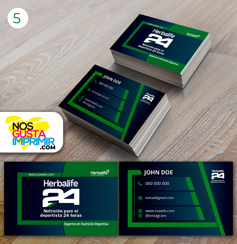 1000 Tarjetas Visita Herbalife. - Imagen 5