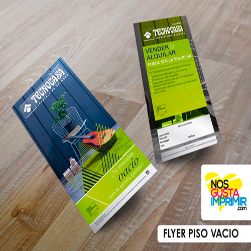 Flyer Tecnocasa 135 grms Tamaño DL - Imagen 4