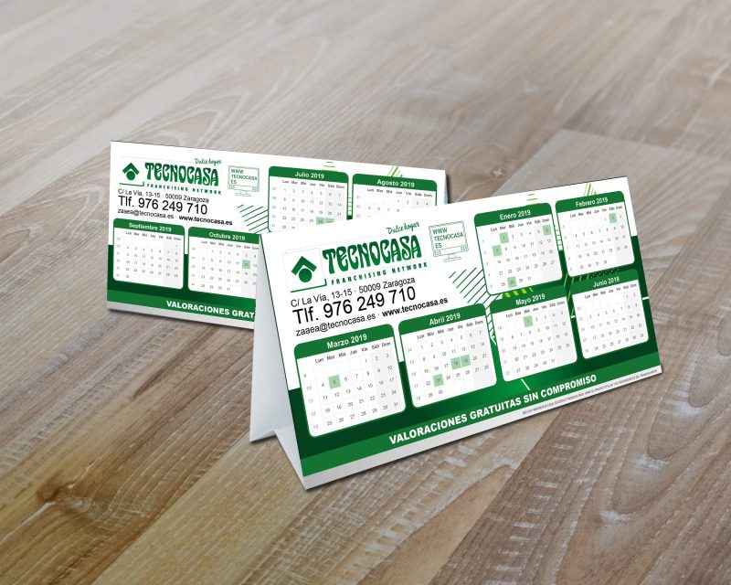 1000 Calendarios de Mesa Tecnocasa