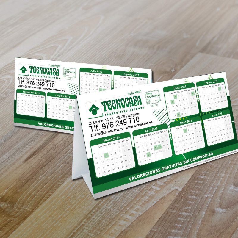 1000 Calendarios de Mesa Tecnocasa