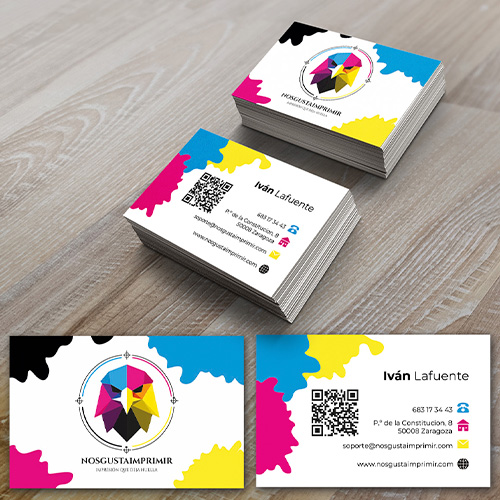 1.000 Tarjetas de visita 300 grms